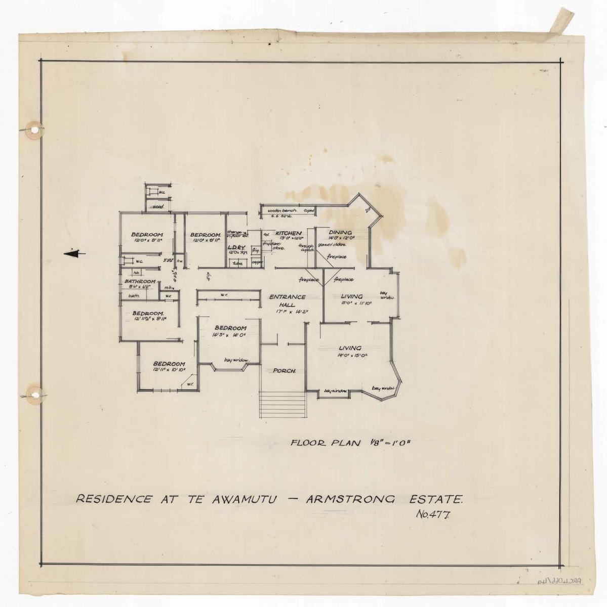 Armstrong Estate Residence Plans Te Awamutu Museum